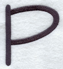 Sleek & Modern Capital Letter P - 3 Inch