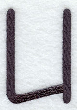 Sleek & Modern Capital Letter U - 3 Inch