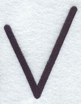 Sleek & Modern Capital Letter V - 3 Inch
