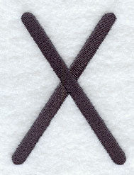 Sleek & Modern Capital Letter X - 3 Inch