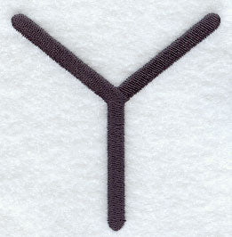 Sleek & Modern Capital Letter Y - 3 Inch