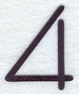 Sleek & Modern Number 4 - 3 Inch