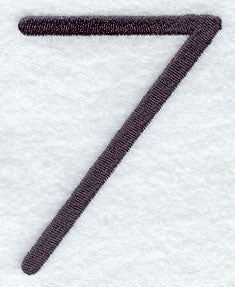 Sleek & Modern Number 7 - 3 Inch