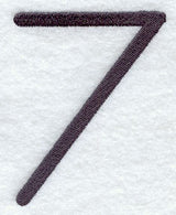 Sleek & Modern Number 7 - 3 Inch
