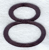 Sleek & Modern Number 8 - 3 Inch