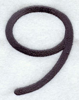 Sleek & Modern Number 9 - 3 Inch