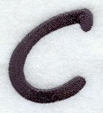 Sleek & Modern Lower Case c - 3 Inch