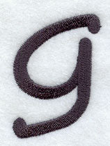 Sleek & Modern Lower Case g - 3 Inch