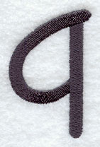 Sleek & Modern Lower Case q - 3 Inch