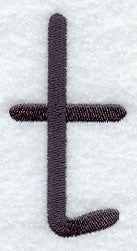 Sleek & Modern Lower Case t - 3 Inch