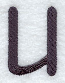 Sleek & Modern Lower Case u - 3 Inch