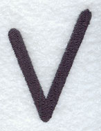 Sleek & Modern Lower Case v - 3 Inch