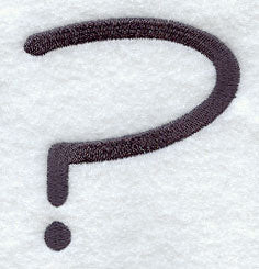 Sleek & Modern Punctuation Question Mark - 3 Inch