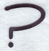 Sleek & Modern Punctuation Question Mark - 3 Inch