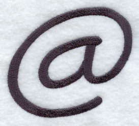 Sleek & Modern Punctuation At Sign - 3 Inch