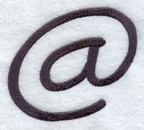 Sleek & Modern Punctuation At Sign - 3 Inch