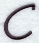 Sleek & Modern Capital Letter C - 3 Inch