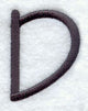 Sleek & Modern Capital Letter D - 3 Inch