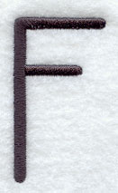 Sleek & Modern Capital Letter F - 3 Inch