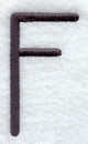Sleek & Modern Capital Letter F - 3 Inch
