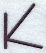 Sleek & Modern Capital Letter K - 3 Inch