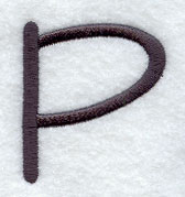 Sleek & Modern Capital Letter P - 3 Inch