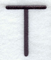 Sleek & Modern Capital Letter T - 3 Inch