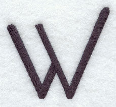 Sleek & Modern Capital Letter W - 3 Inch