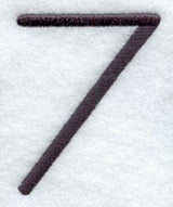 Sleek & Modern Number 7 - 3 Inch