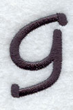 Sleek & Modern Lower Case g - 3 Inch