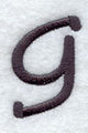 Sleek & Modern Lower Case g - 3 Inch