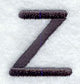 Sleek & Modern Lower Case z - 3 Inch
