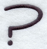 Sleek & Modern Punctuation Question Mark - 3 Inch