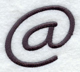 Sleek & Modern Punctuation At Sign - 3 Inch