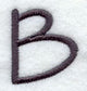 Sleek & Modern Capital Letter B - 3 Inch