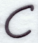 Sleek & Modern Capital Letter C - 3 Inch