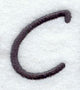 Sleek & Modern Capital Letter C - 3 Inch