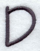 Sleek & Modern Capital Letter D - 3 Inch