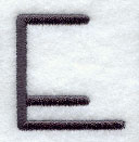 Sleek & Modern Capital Letter E - 3 Inch