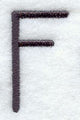 Sleek & Modern Capital Letter F - 3 Inch
