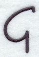 Sleek & Modern Capital Letter G - 3 Inch