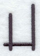 Sleek & Modern Capital Letter H - 3 Inch