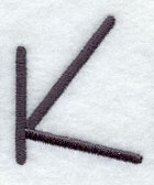 Sleek & Modern Capital Letter K - 3 Inch