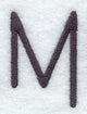 Sleek & Modern Capital Letter M - 3 Inch