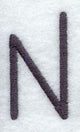 Sleek & Modern Capital Letter N - 3 Inch