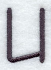 Sleek & Modern Capital Letter U - 3 Inch