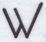 Sleek & Modern Capital Letter W - 3 Inch