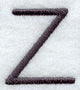 Sleek & Modern Capital Letter Z - 3 Inch