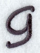 Sleek & Modern Lower Case g - 3 Inch