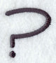 Sleek & Modern Punctuation Question Mark - 3 Inch